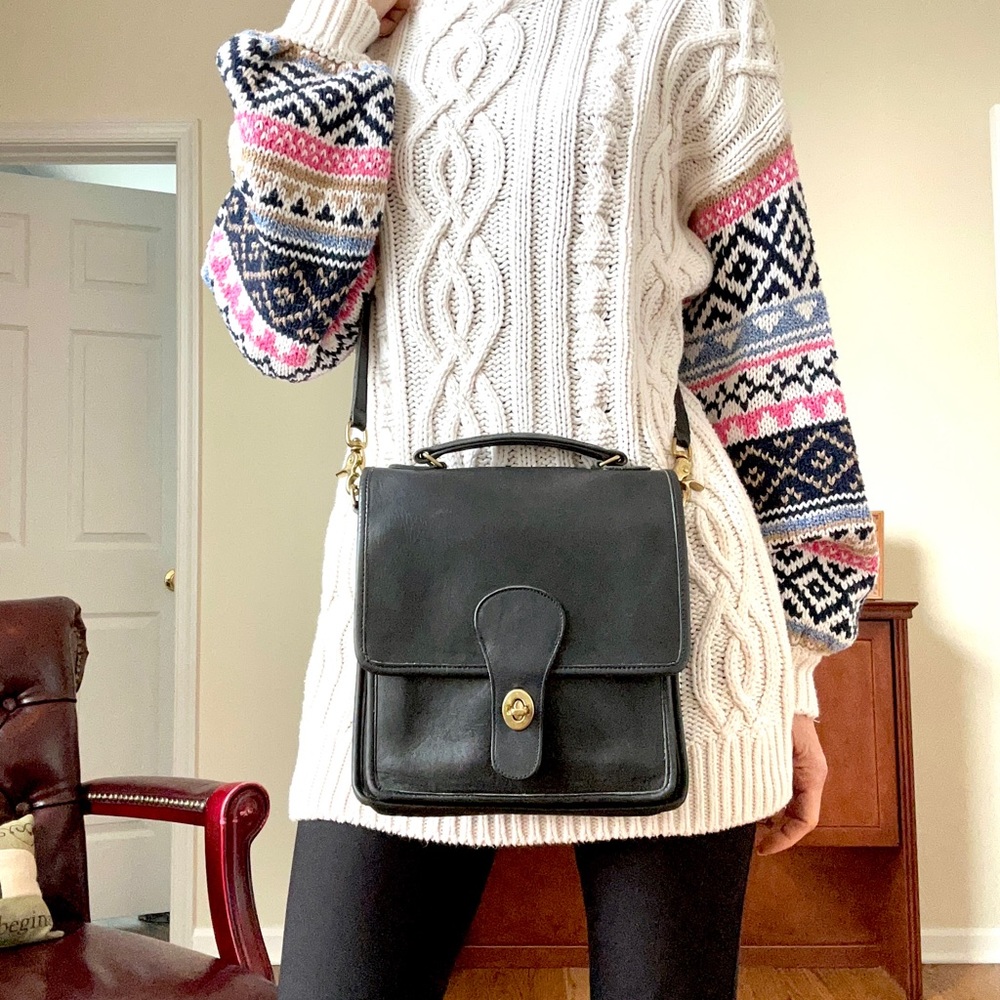 FINAL DISCOUNT* Coach Vintage Top Handle Leather Station Bag - Picture 6 of 13